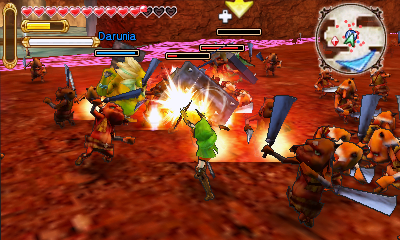 Mit ihren zwei Armbürsten räumt Linkle ordentlich auf.