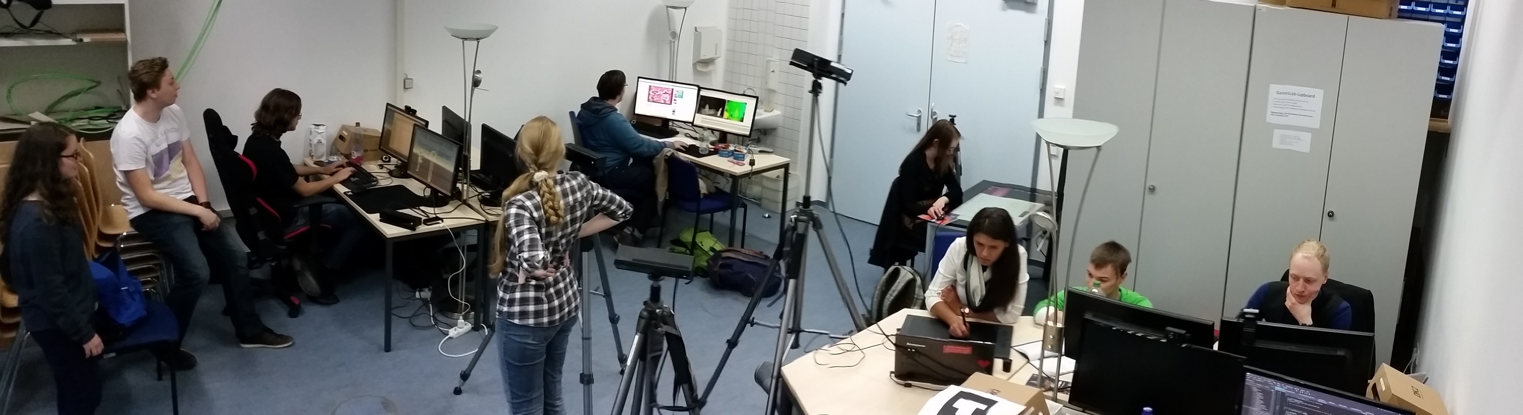 Das Gameslab an einem gut besuchten Tag.