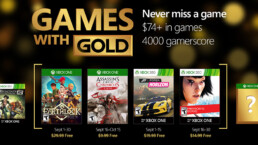 Games with Gold September 2016